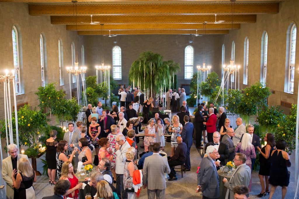 overhead photo of cocktail at abbaye, oka