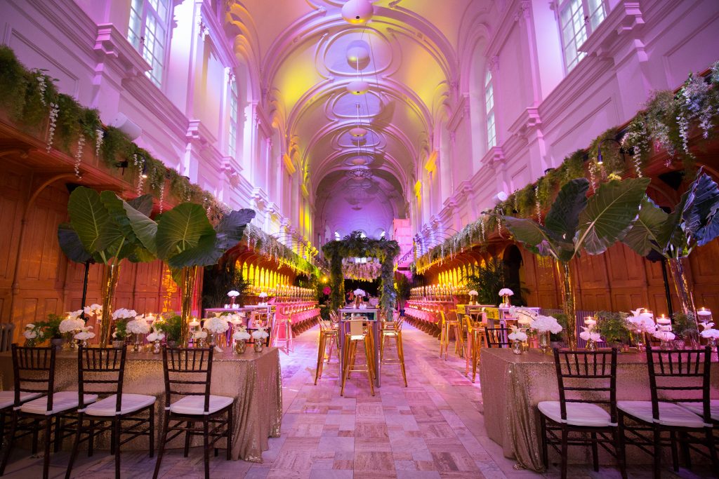 Catherdral transformed into a reception hall at abbaye, oka