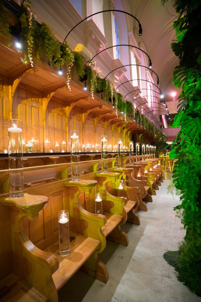 Abbaye D'oka reception hall decor